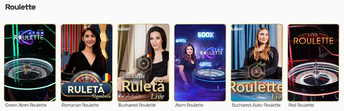 Game World Casino roulette games